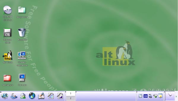 ALT Linux рабочий стол